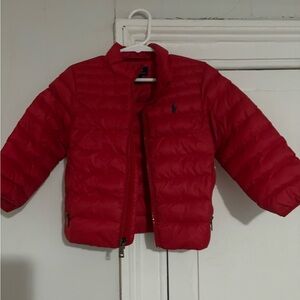 Ralph Lauren red puffer coat Toddler boys 2T LIKE NEW